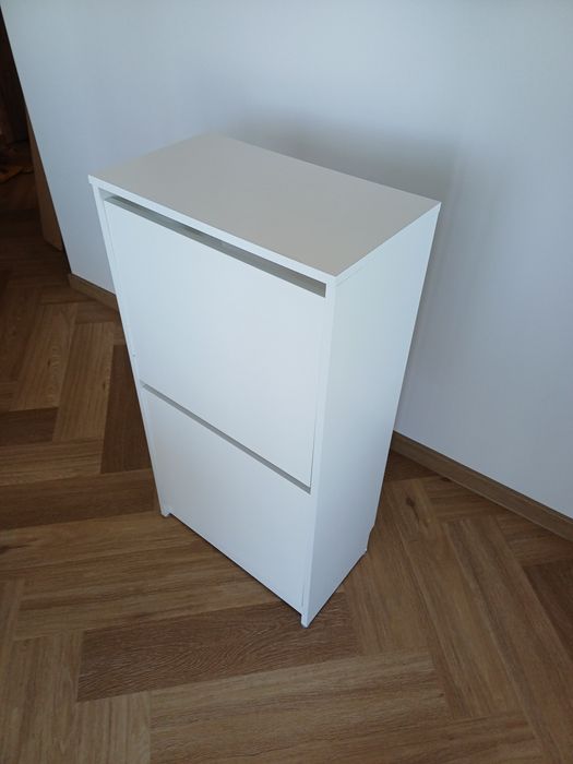 IKEA BISSA Szafka na buty, biały, 49x28x93cm