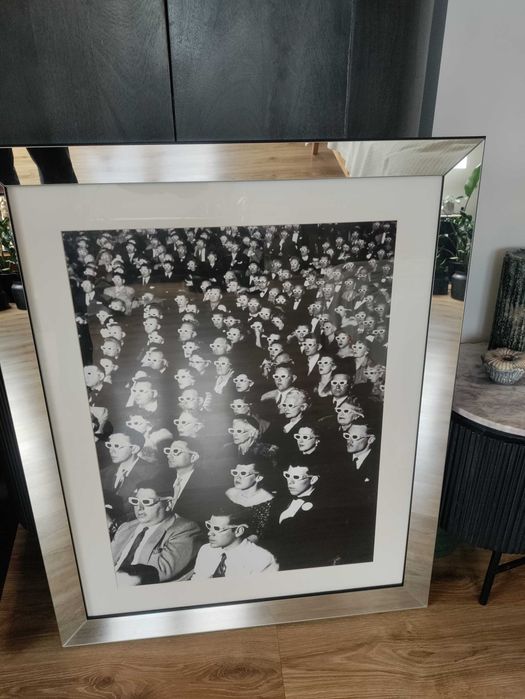 Kare Design obraz Audience 86 x 106 cm lustrzana rama