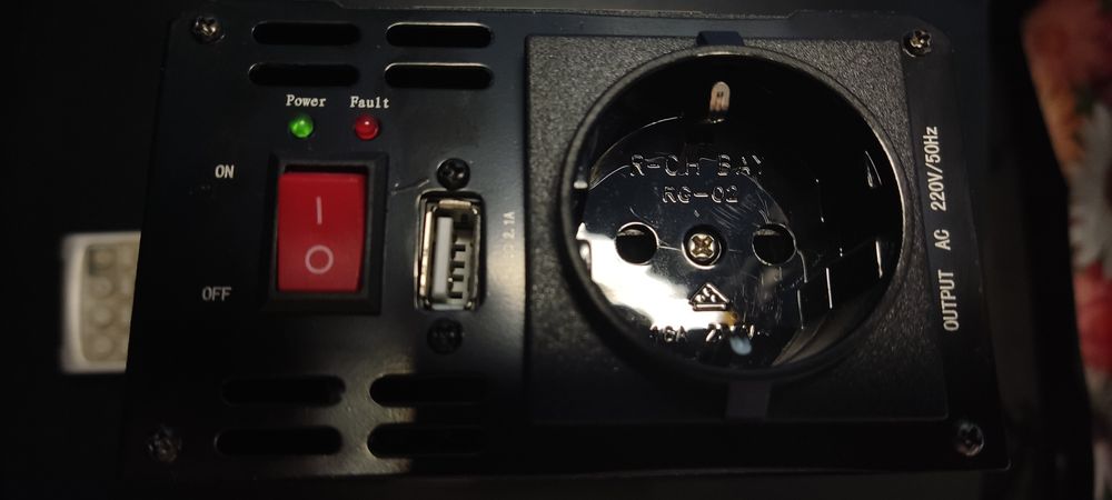 Інвертор 12V-220V Mystery MAC-500W Pure SW (Чиста синусоїда) для котла