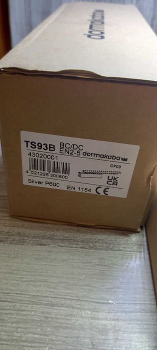 Samozamykacz DORMA TS93B BASIC, z szyną ślizgową EN 2-5