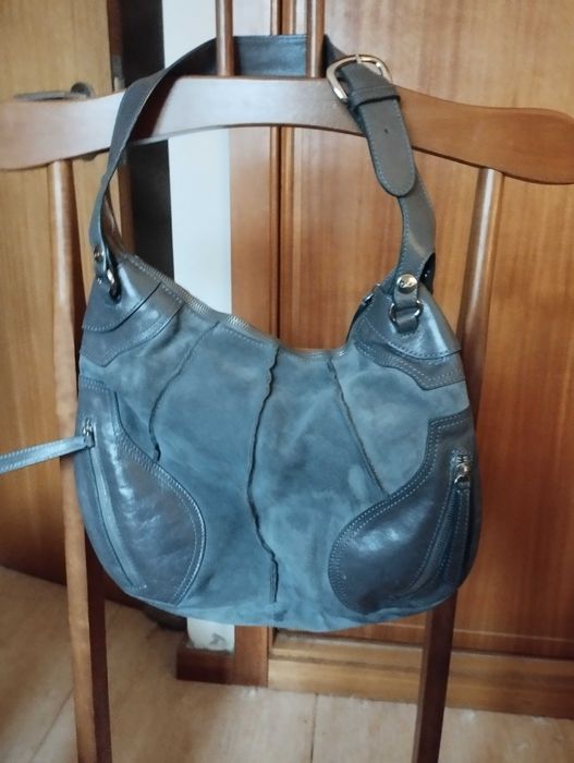 Carteira verde em pele como nova