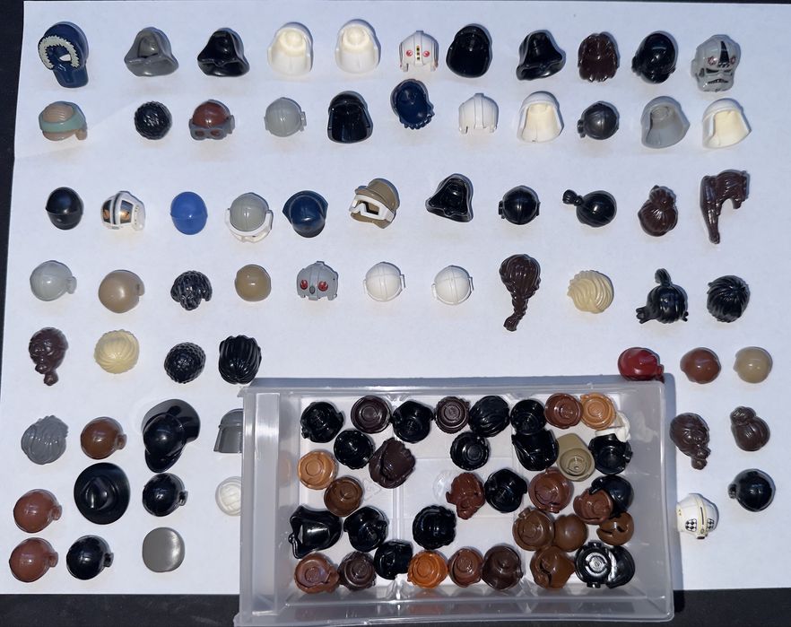 Hełmy, fryzury , nakrycia głowy lego star wars