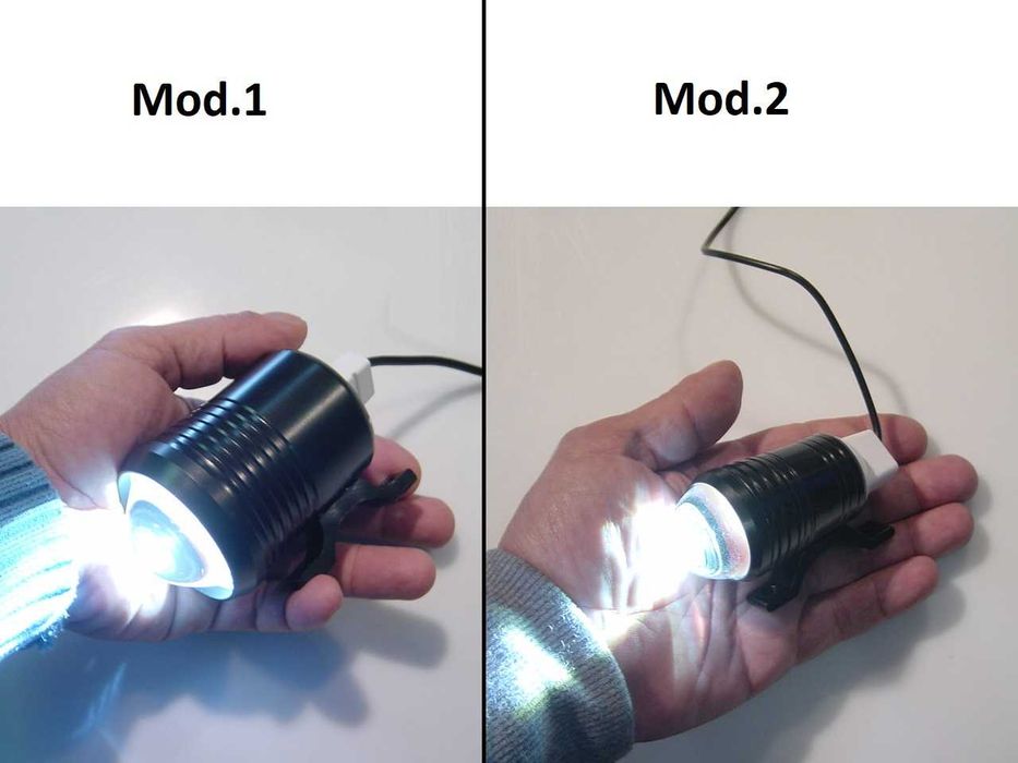 Faróis auxiliares LED com máximo, médio e strobe