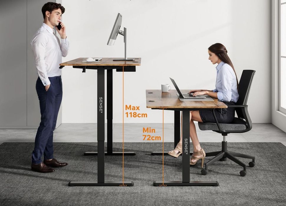 Компютерний стіл 140x70 см з електрорегулюванням висоти Sense7 Nojo
