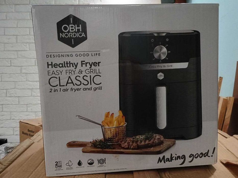 Мультипечь (аэрофритюрница и гриль 2 в 1) OBH Nordica Easy Fry & Grill