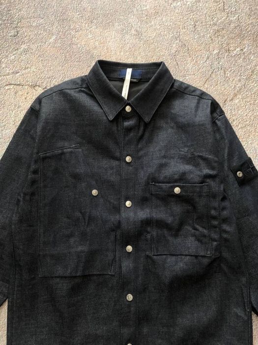 Stone Island Indigo Denim Over Shirt