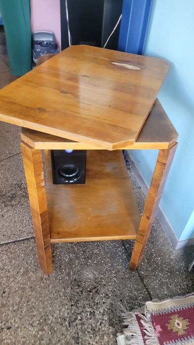 Szafka,konsolka z ruchomym blatem, drewniana, retro