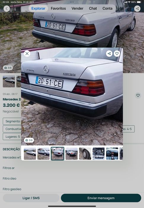 Mercedes e 250 turbo — photo 2