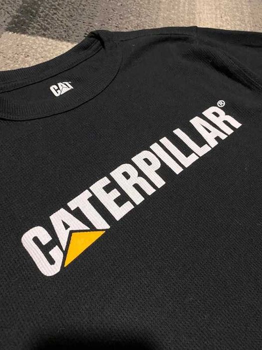 Cienka bluza longsleeve CAT Caterpillar S czarny black workwear
