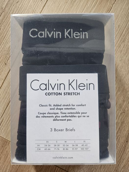 Calvin Klein Majtki Bokserki 3-Pack Rozmiar S