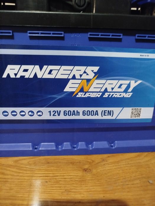 Автомобільний акумулятор 12 v RANGERS ENERGY  60Ah 600 A