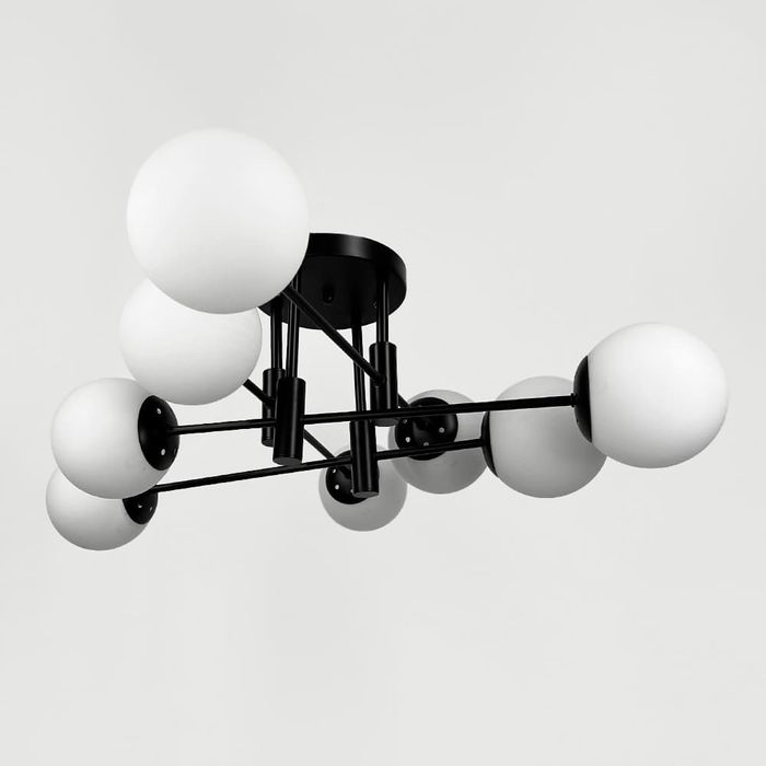 Стельова люстра в чорному кольорі,стилтна люстра