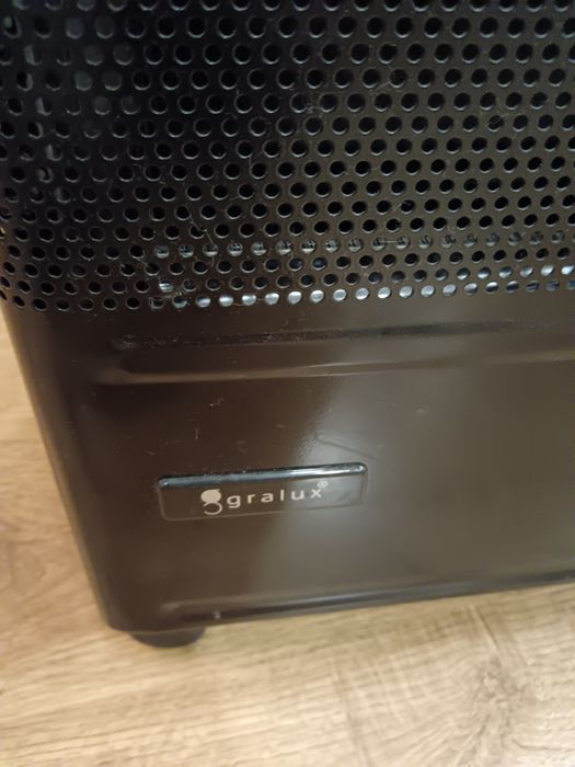 Aquecedor a gás butano Gralux — com rodas e grelha de proteção