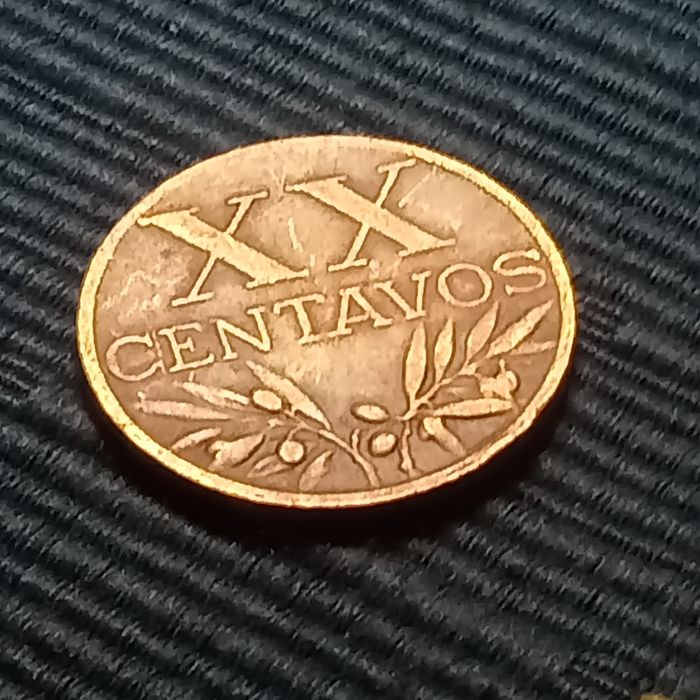 moeda XX centavos ano 1955