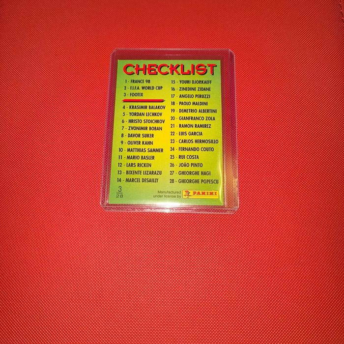 Carta Mascote Mundial França 98 Panini