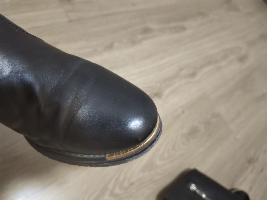 Сапоги осенние 36 р кожа