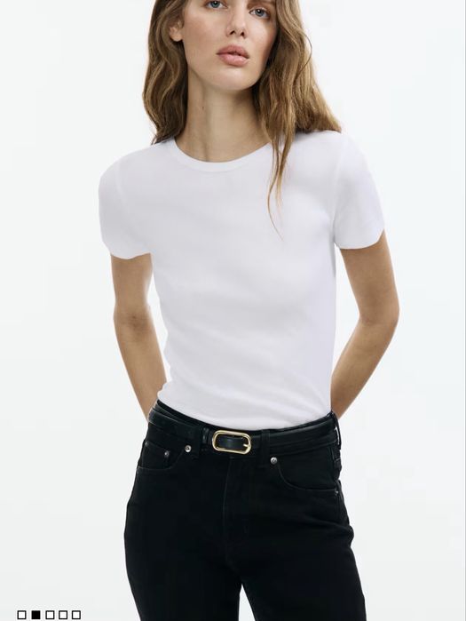 Базова футболка в рубчик H&M