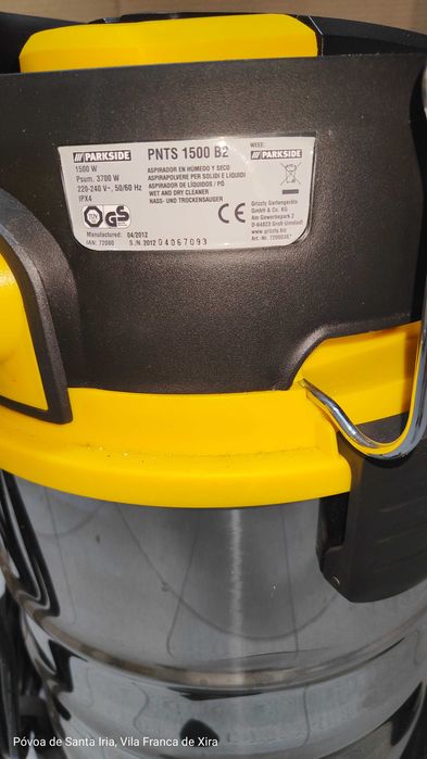 Aspirador  novo 30 l sólidos e líquidos PARKSIDE 1500 B2
