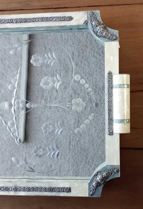 Antigo tabuleiro Art Déco