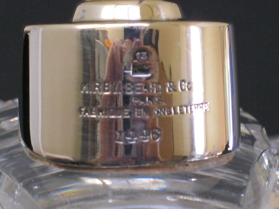 Garrafa Cristal C\Prata Lei , Antiga