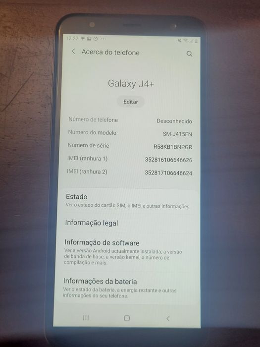 Vendo Smartphone Samsung J4+