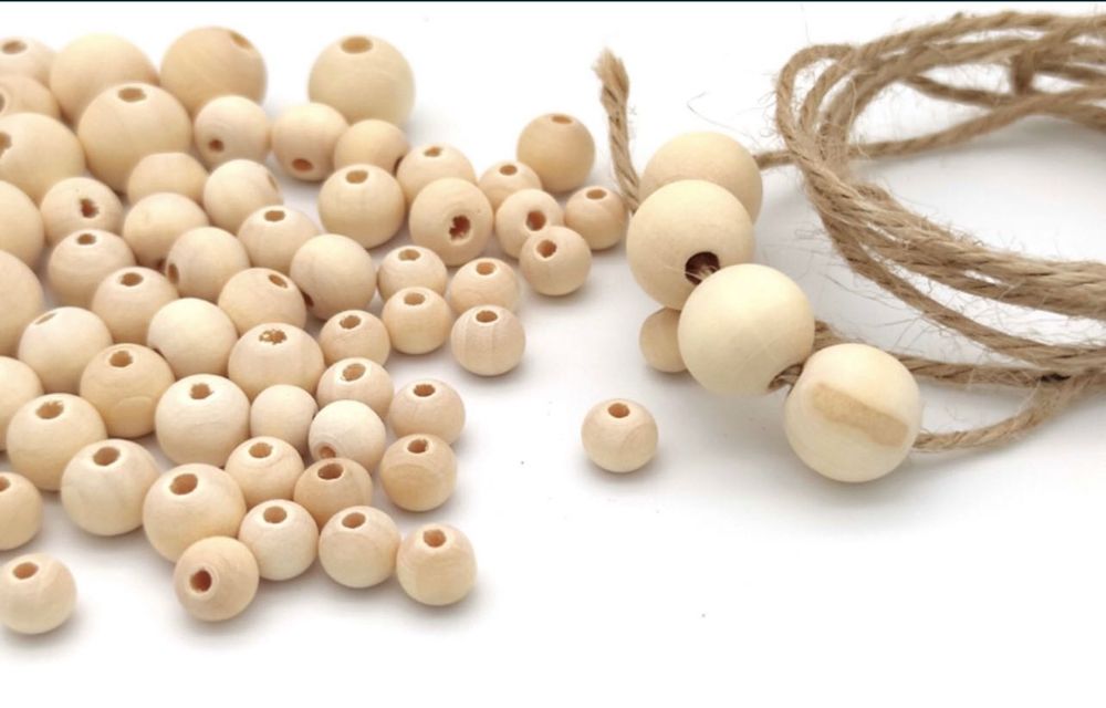 kulki, Koraliki, Makrama, bransoletki, Koraliki, Drewniane koraliki