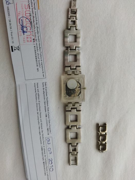 Relógio Swatch hot batik orange