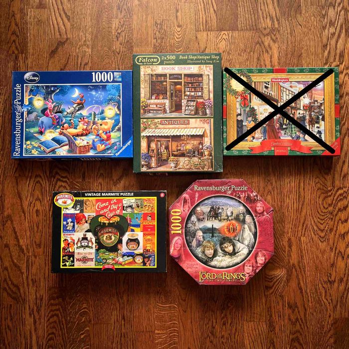 Пазл Ravensburger, Gibsons, Schmidt, WHSmith, Waddingtons