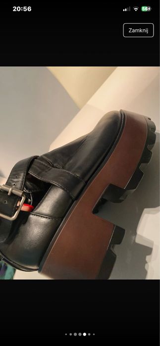 Buty botki platforma obcas