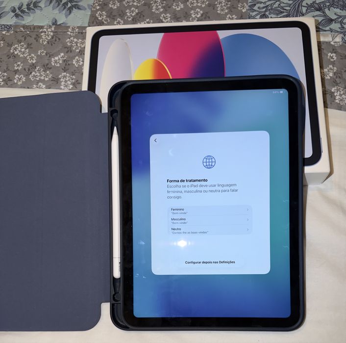 Ipad 11 (A16 2025) wifi 128gb azul NOVO  + Apple Pencil usb