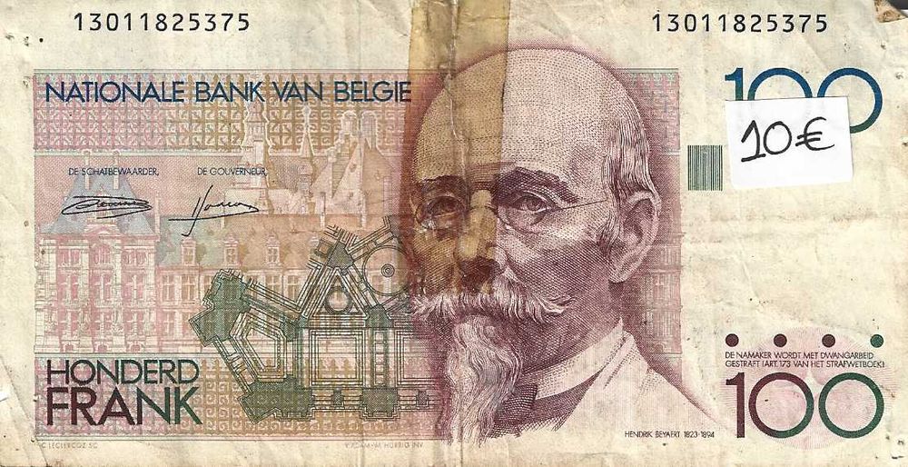 Notas antigas - Bélgica