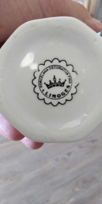 Bule de chá Limoges, pintado à mão