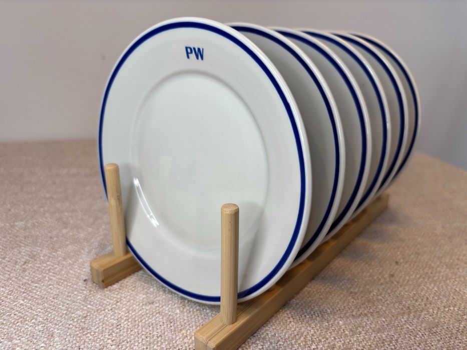Porcelana Lubiana - talerzyki / PRL / średnica 17 cm