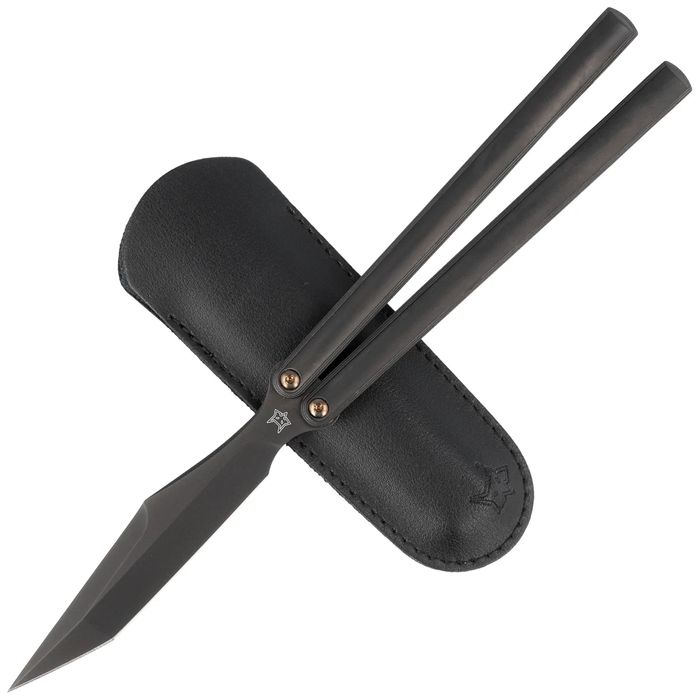Nóż motylkowy Fox PHI Black PVD Titanium, Black PVD M390 (FX-570 TiB)