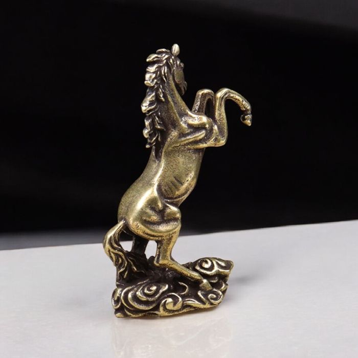 Латунна фігурка лошадки, кінь, лошадь подарунок на Новий 2026 рік