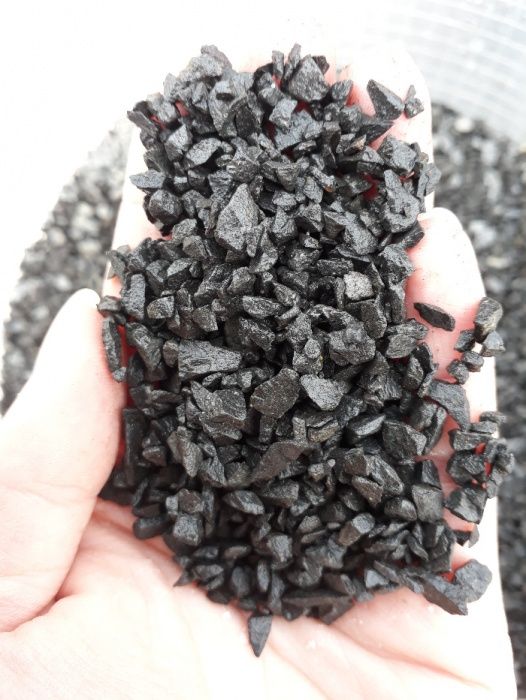 Czarny żwirek 2-5mm do akwarium grys worek 25KG bazalt możliwa wysyłka