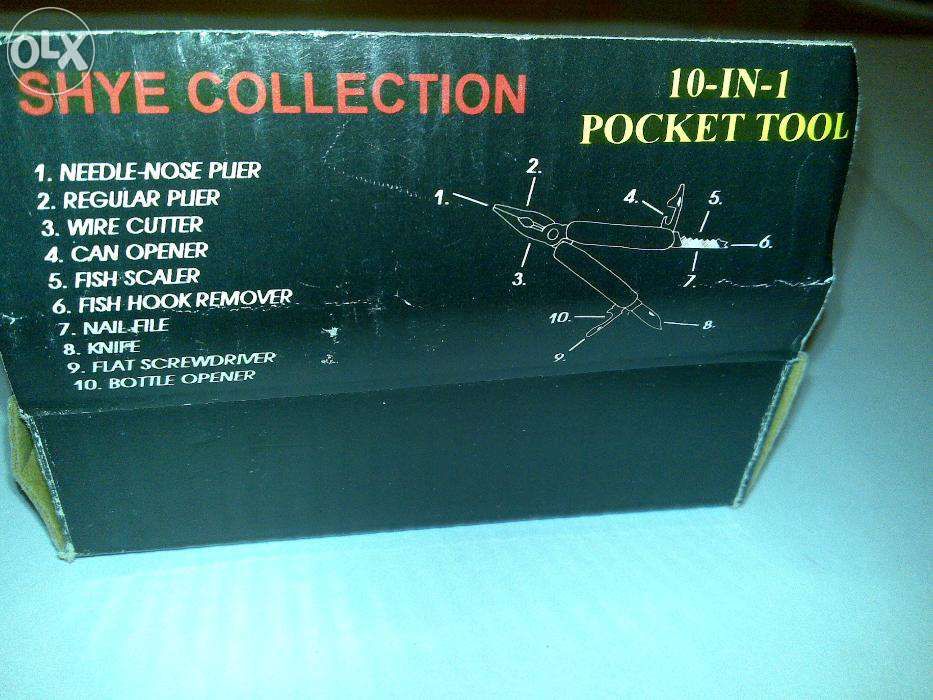 alicate multifunções portátil (shye collection) 10-in-1 pocket tool