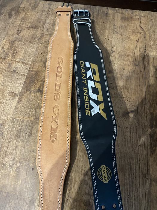Пояс для важкої атлетики RDX шкіряний L Black Gold