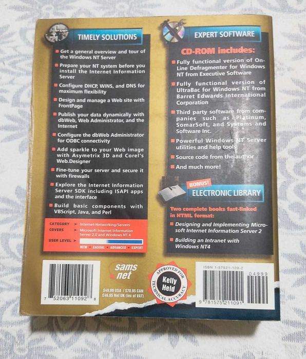 Livro Microsoft Internet Information Server Unleashed+CD - c/ ENVIO