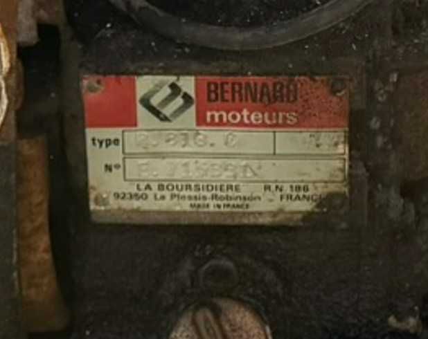 Vendo Motor Rega BERNARD 2,5" Original