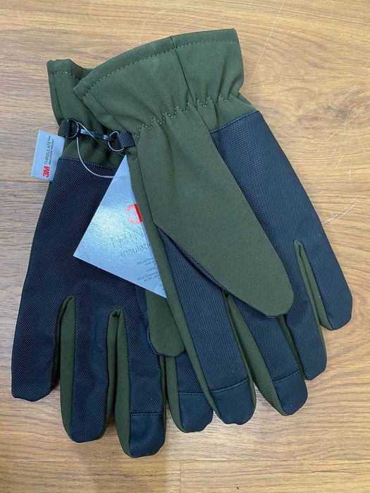 Зимові рукавиці Mil-Tec Softshell Thinsulate Олива L, XLЧорні S