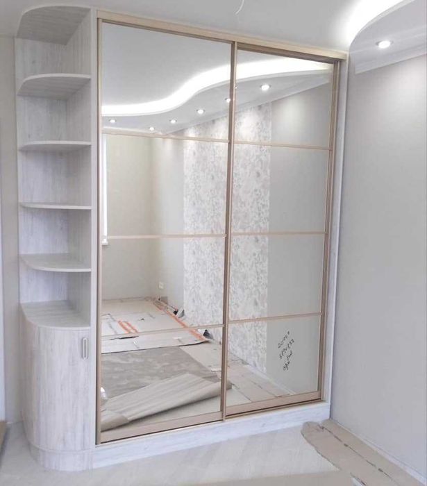 Шафа купе 220х240х60 алюмінієва система