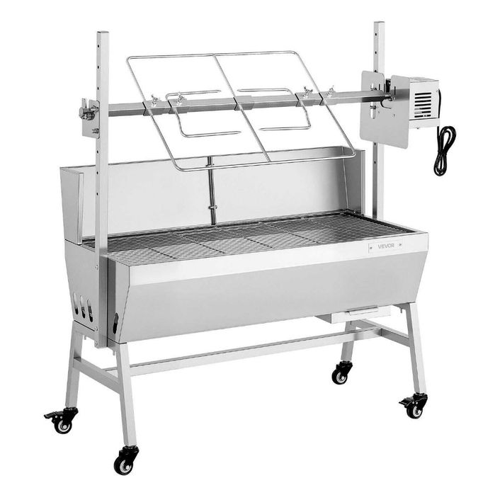 Grelhador INOX com motor rotativo elétrico