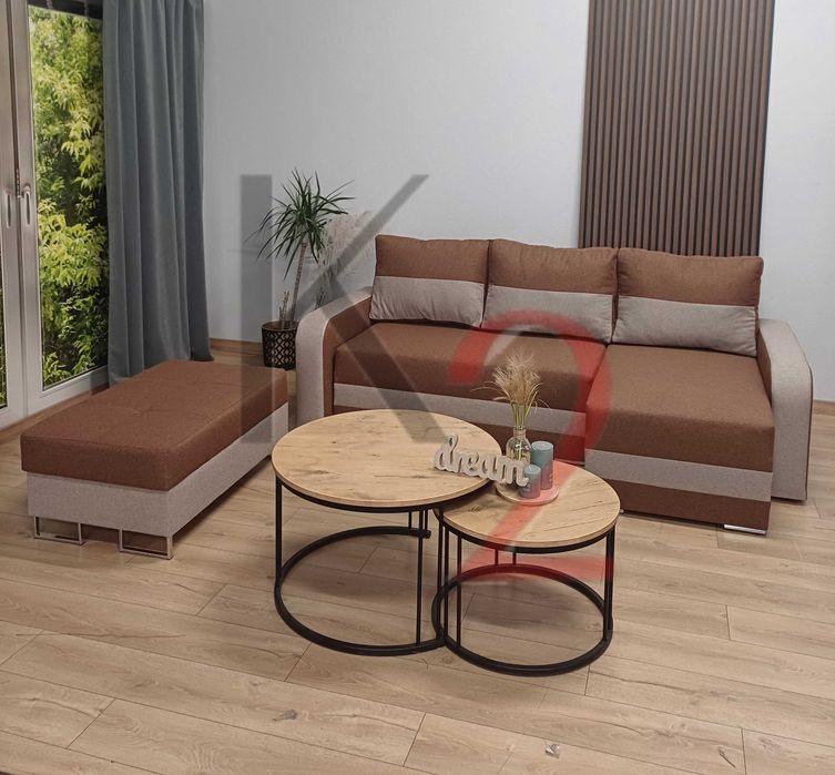 narożnik Darwin, sofa mały USB narożnik +gratis