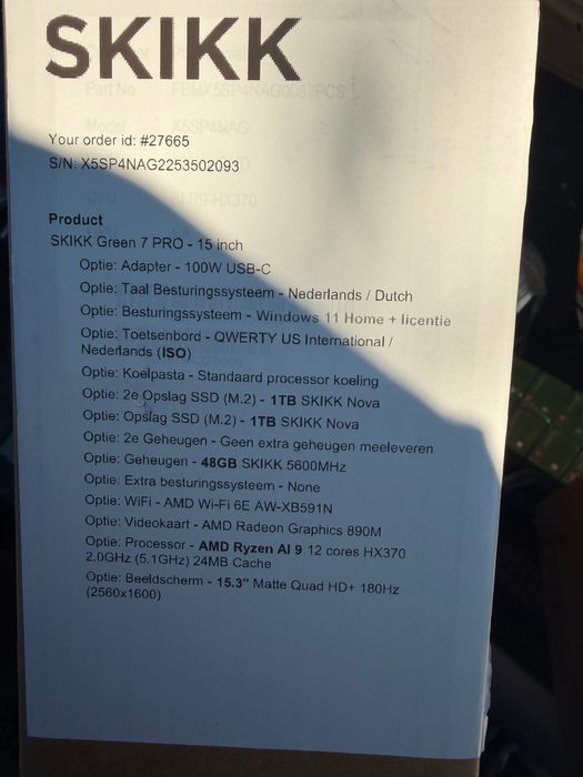 Ноутбук Skikk Green 7 pro