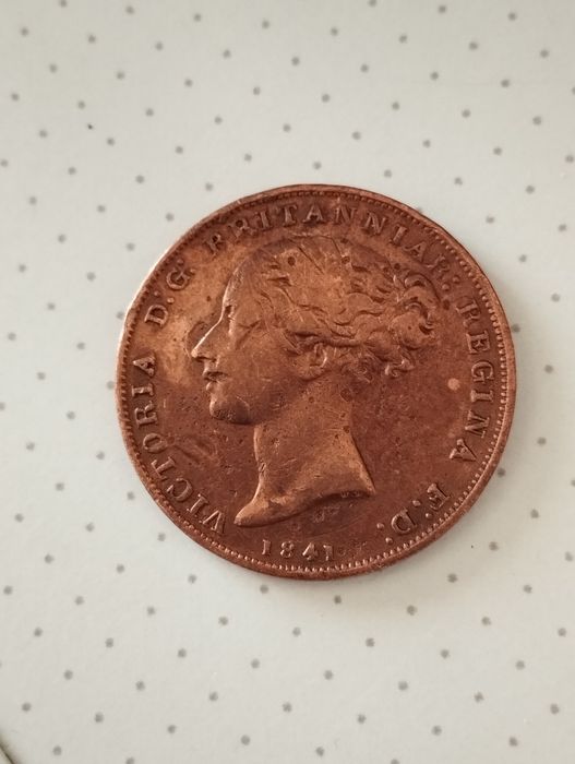 Moeda de 1/26 of a Shilling 1841, States Jersey Inglaterra