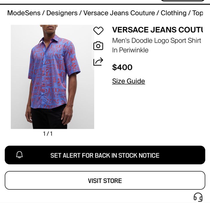 Рубашка VERSACE Jeans Couture