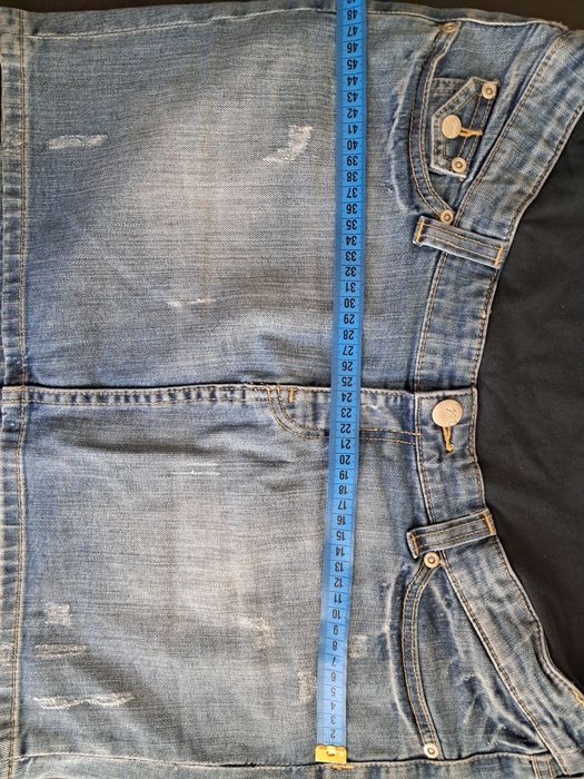 Spódnica ciążowa z panelem/denim/jeans/h&m mama M/38