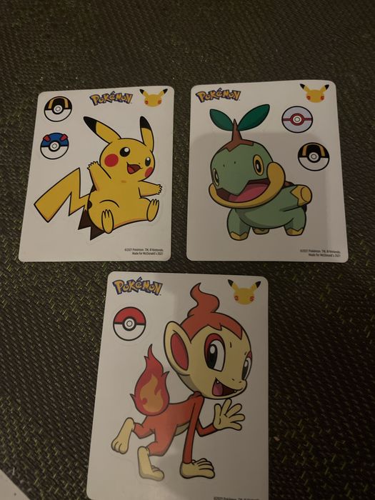 Varios Artigos 25°Aniversário Pokémon McDonalds