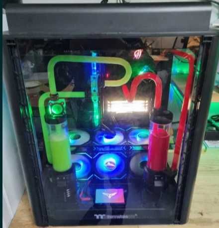 custom pc builder Dual Loop| RTX 3090 24GB VRAM + 64 ou 128GB RAM DDR4 deixe qualquer pessoa  a olhar para o teu flash